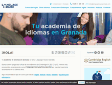 Tablet Screenshot of languagehousegranada.com